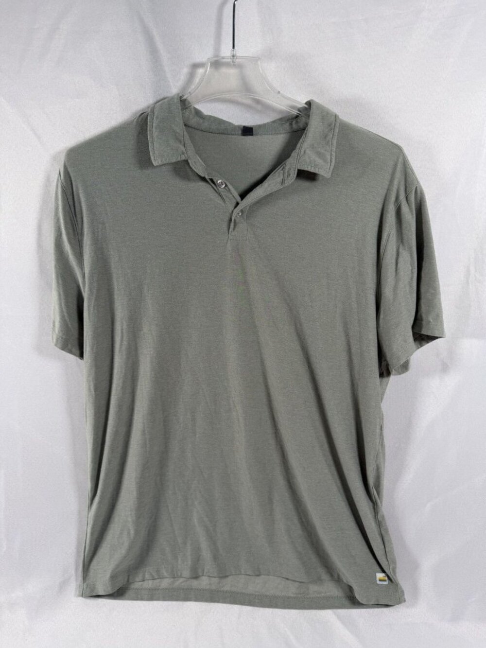 Vuori Men's Sage Short Sleeve Collared Polo Shirt Size XL